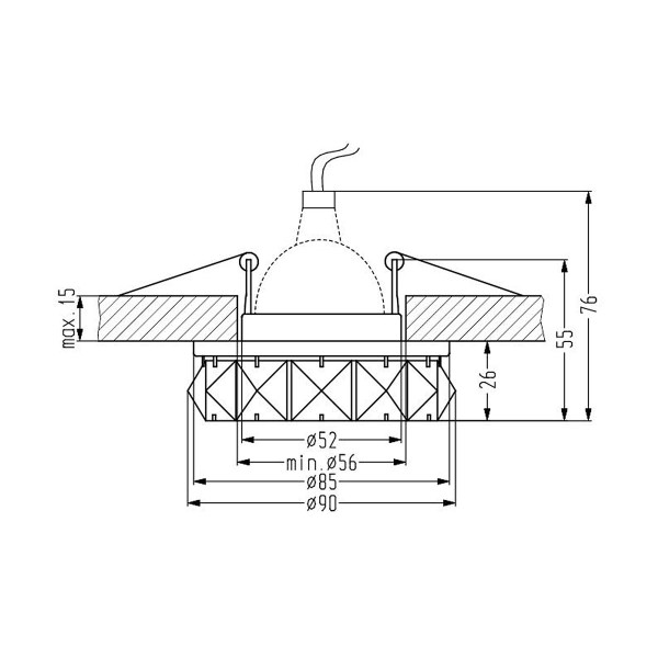 Точковий світильник Candellux SK-83 (2232652) , 100025334