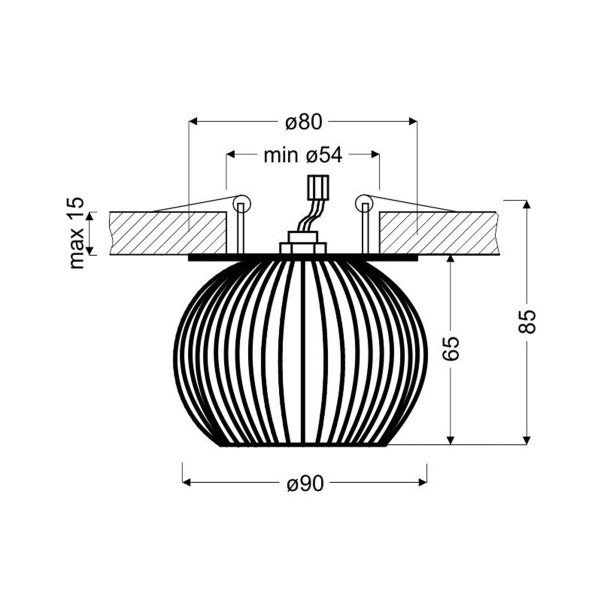 Точковий світильник Candellux SK-93 (2268767) , 100025568