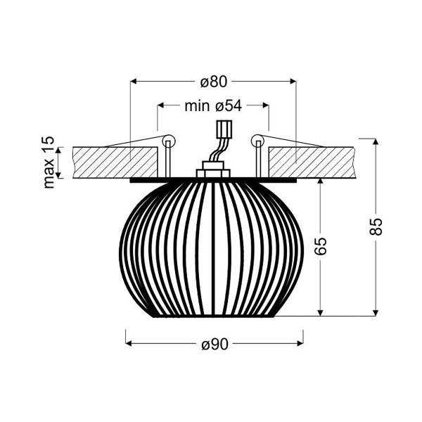 Точковий світильник Candellux SK-93 White (2284170). , 100025519