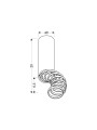 Точковий світильник Candellux TUBA Black (2282732) , 100025339