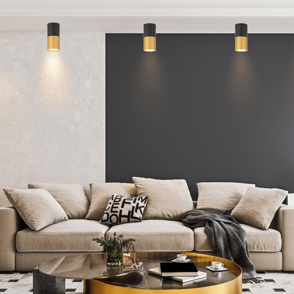 Точковий світильник Candellux TUBA Black and Gold (2281728) , 100025534