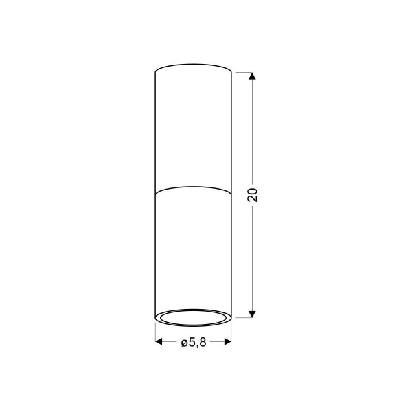 Точковий світильник Candellux TUBA Black and Gold (2282688) , 100025535