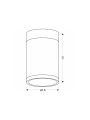 Точковий світильник Candellux TUBA Brown and Grey (2284262) , 100025536
