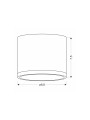 Точковий світильник Candellux TUBA Grey and Brown (2275925) , 100025530