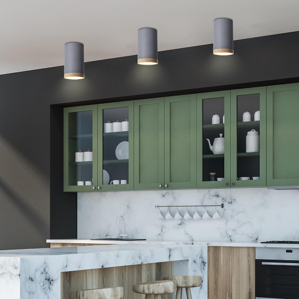 Точковий світильник Candellux TUBA Grey and Brown (2282879) , 100025540