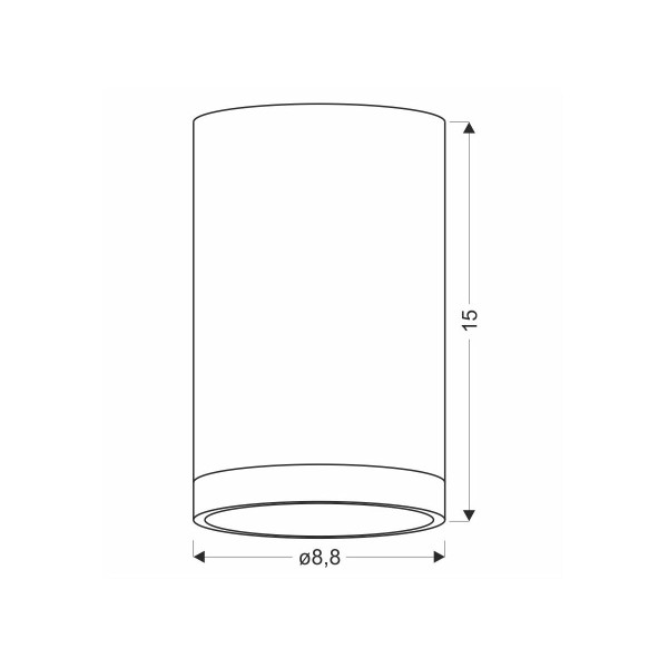 Точковий світильник Candellux TUBA Grey and Brown (2282879) , 100025540