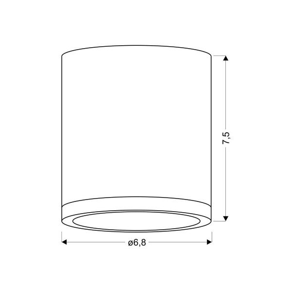 Точковий світильник Candellux TUBA White (2273624) , 100025342