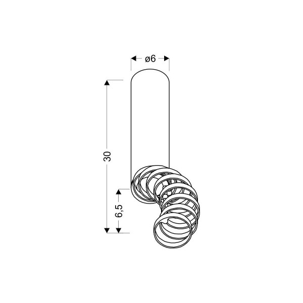 Точковий світильник Candellux TUBA White (2282756) , 100025340