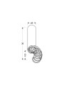 Точковий світильник Candellux TUBA White (2282756) , 100025340