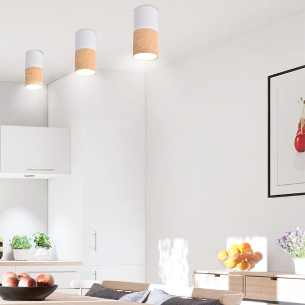 Точковий світильник Candellux TUBA White and Brown (2273655) , 100025525