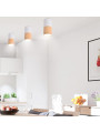 Точковий світильник Candellux TUBA White and Brown (2273655) , 100025525