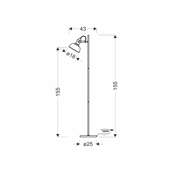 Торшер Candellux Reno (51-80196) , 100025574