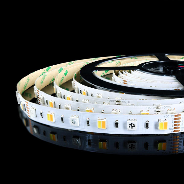 Светодиодная лента Mi-light 60-5050-12V-IP20 14,4W RGB+3000+6000К 5м (MI-LED-RGBW60CCT1220-RGB-WW-W), 100014044
