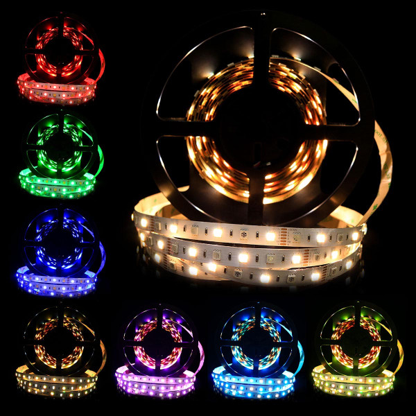 Светодиодная лента Mi-light 60-5050-12V-IP20 24W 720Lm RGB+2400+6500К 5м (MI-LED-RGBW60CCT1220U-RGB-LW-CW), 100014039