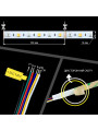 Светодиодная лента Mi-light 60-5050-12V-IP20 24W 720Lm RGB+2400+6500К 5м (MI-LED-RGBW60CCT1220U-RGB-LW-CW), 100014039
