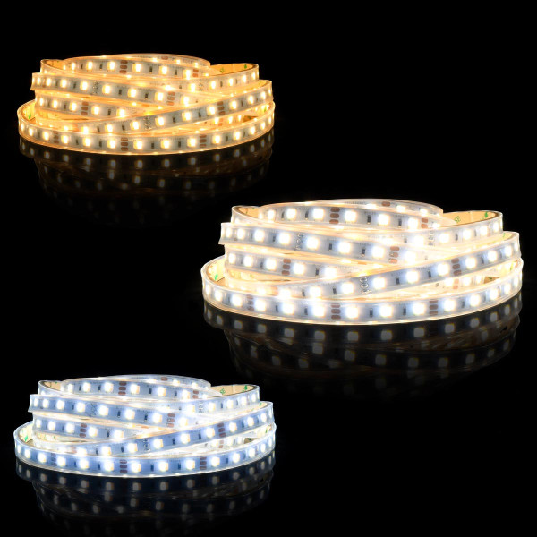 Светодиодная лента Mi-light 60-5050-12V-IP65 9,6W 660Lm 2600+6500К 5м (MI-LED-DW60CCT1265-SW-CW), 100021191