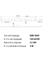 Светодиодная лента RISHANG 120-2835-12V-IP20 8,6W 818Lm 2700К 5м (RN08C0TA-B-SW), 100022412