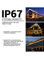 Світлодіодна стрічка RISHANG 60-2835-12V-IP67 5,5W 400Lm 3000К 5м (RN3060TA-B-WW) , 100022436