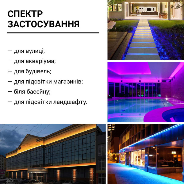 Светодиодная лента RISHANG 60-5050-12V-IP67 13,2W RGB 5м (RD3260AQ-RGB), 100022382