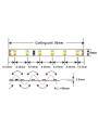 Світлодіодна стрічка COLORS 120-2835-24V-IP20 9,6W 640Lm 4000K 5м (D6120-24V-4mm-NW) , 100022252