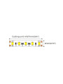 Світлодіодна стрічка COLORS 2835-120-24V-IP20 9.6W 700Lm 3000K 20м (DJS120-24V-8mm-WW_20) , 100028314