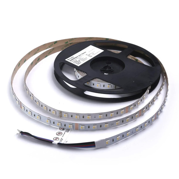 Світлодіодна стрічка COLORS 5050-60-24V-IP20 16.8W RGB+4000K 5м (D560RGBNW-24V-12mm) , 100028283