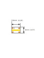 Світлодіодна стрічка COLORS COB-24V-IP20 10W 1090Lm 3000K 5м (DF10N-24V-8mm-WW) , 100028261