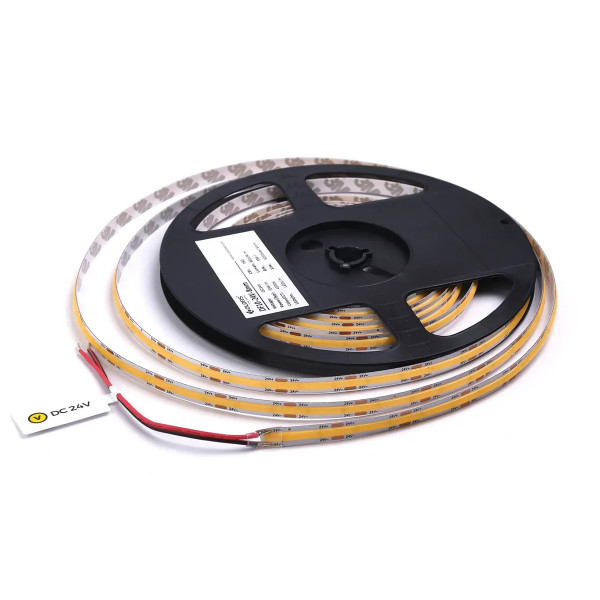 Світлодіодна стрічка COLORS COB-24V-IP20 10W 1220Lm 3000K 5м (DF10-24V-8mm-V1-WW) , 100028264