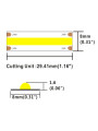 Світлодіодна стрічка COLORS COB-24V-IP20 11,5W 900Lm 3000K 5м (DF10-24V-8mm-WW) , 100022269