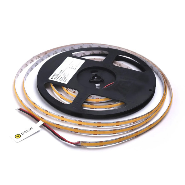 Світлодіодна стрічка COLORS COB-24V-IP20 5W 400Lm 3000K 5м (DF6-24V-8mm-5W-WW) , 100028200