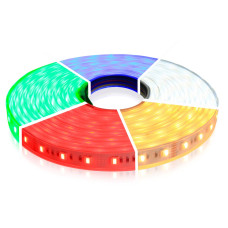 Светодиодная лента Mi-light 60-5050-24V-IP65 24W 720Lm RGB+2700+6500К 5м (MI-LED-RGBW60CCT2465U-RGB-WW-CW)