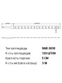 Світлодіодна стрічка RISHANG 120-2835-24V-IP65 8,6W 630Lm 3000К 5м (RD60C0TC-B-WW) , 100022397