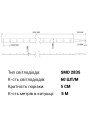 Светодиодная лента RISHANG 60-2835-24V-IP20 12W 956Lm 4000К 5м (RN0060TC-A-NW), 100022405