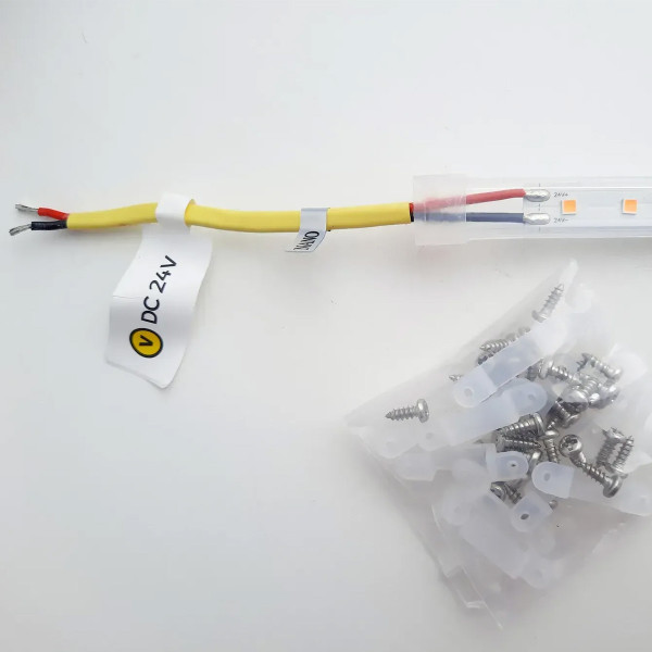 Термостійка стрічка COLORS 3030-80-24V-IP65 4.8W 607Lm 2700K 5м (DS980-24V-10mm-IP65-SW) , 100028284