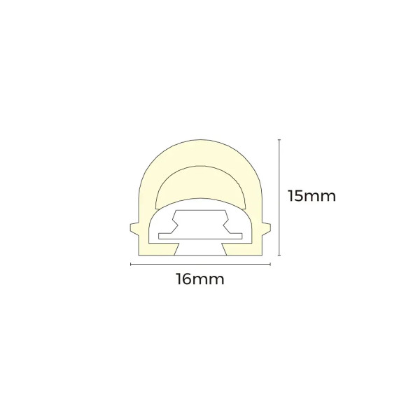 Термостійкий гнучкий неон COLORS для лазні 24V IP67 7.2W 164Lm RGB 5м (ANT1615-RGB) , 100028339