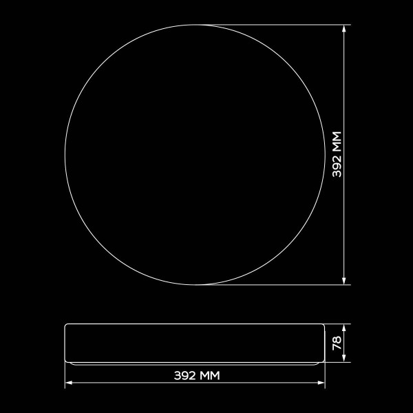 Потолочный светильник Biom DL 230V 45W 5000K IP20 без д/у (DL-R802-45), 100023904