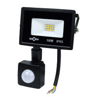 Светодиодный прожектор BIOM S6 230V 10W 6200К IP65 Sensor (S6-SMD-10-Slim+Sens 6200K)