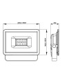Светодиодный прожектор BIOM S6 230V 100W 6200К IP65 (S6-SMD-100-Slim 6200К), 100024503