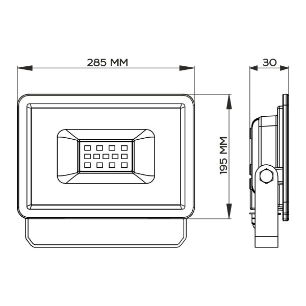 Светодиодный прожектор BIOM S6 230V 150W 6200К IP65 (S6-SMD-150-Slim 6200К), 100024504