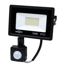 Светодиодный прожектор BIOM S6 230V 20W 6200К IP65 Sensor (S6-SMD-20-Slim+Sens 6200K)