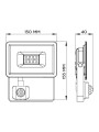 Светодиодный прожектор BIOM S6 230V 30W 6200К IP65 Sensor (S6-SMD-30-Slim+Sens 6200K), 100024502