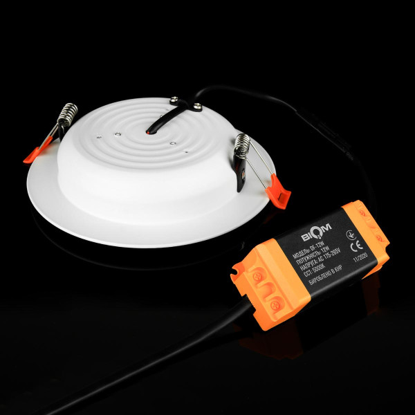 Встраиваемый светильник Biom DF 220V 12W 5000K 1080Lm IP20 Матовый (Frosted) (DF-12W), 100019670
