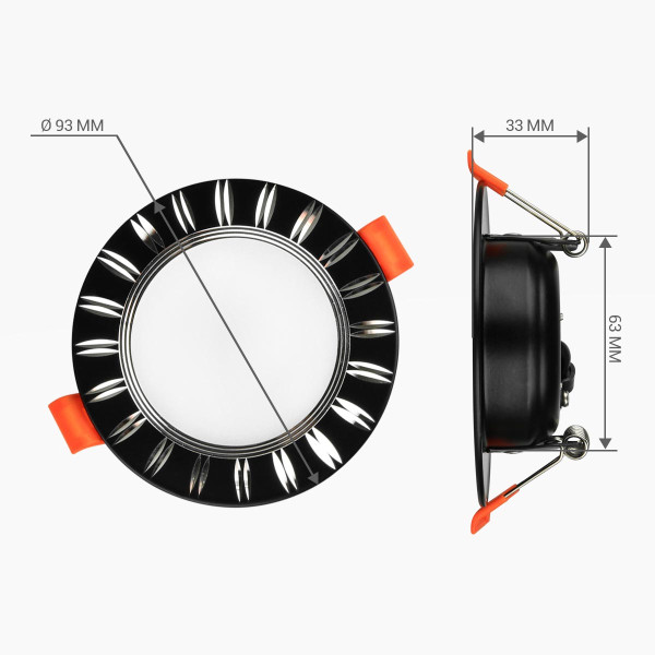 Встраиваемый светильник Biom DF 220V 6W 5000K 540Lm IP20 Матовый (Frosted) (DFR-6B), 100019672