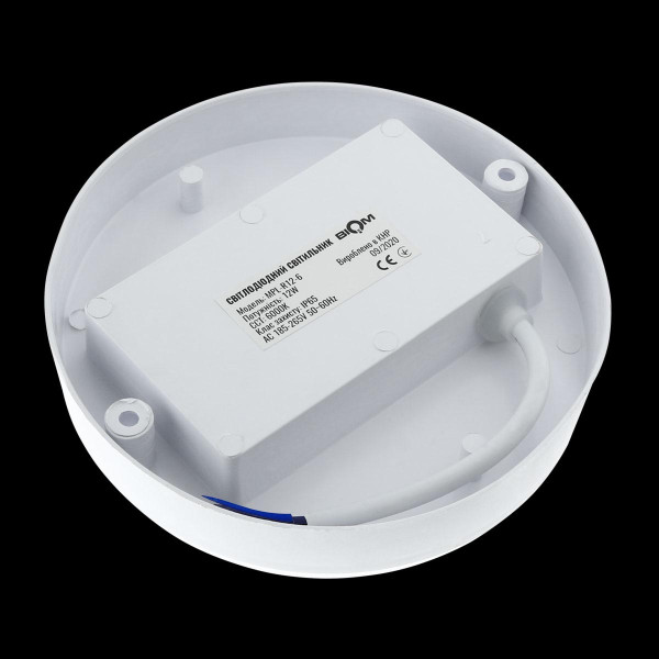 Накладной светильник Biom MPL 220V 12W 6000K 1080Lm IP65 Матовый (Frosted) (MPL-R12-6), 100017813