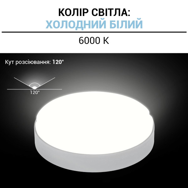 Накладной светильник Biom MPL 220V 18W 6000K 1620Lm IP65 Матовый (Frosted) (MPL-R18-6), 100017814