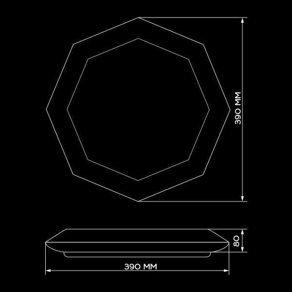 Накладной светильник Biom SMART 220V 50W 3000-6000K 4000Lm IP20 Звёздное небо (SML-R05-50/2), 100017052