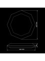 Накладной светильник Biom SMART 220V 50W 3000-6000K 4000Lm IP20 Звёздное небо (SML-R05-50/2), 100017052
