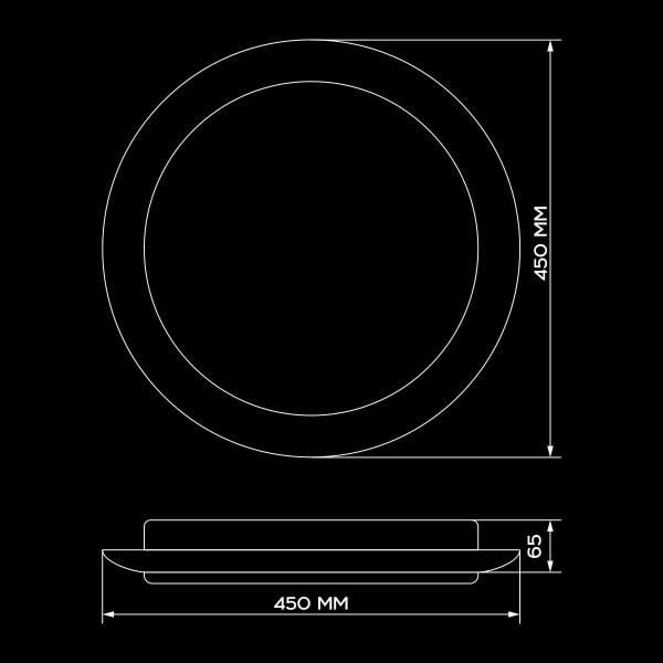 Накладной светильник Biom SMART 220V 50W 3000-6000K 4000Lm IP20 Матовый (Frosted) (SML-R06-50/2), 100018719