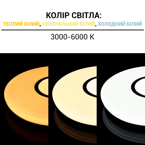 Накладной светильник Biom SMART 220V 50W 3000-6000K 3800Lm IP20 Матовый (Frosted) (SML-R07-50/2), 100020985