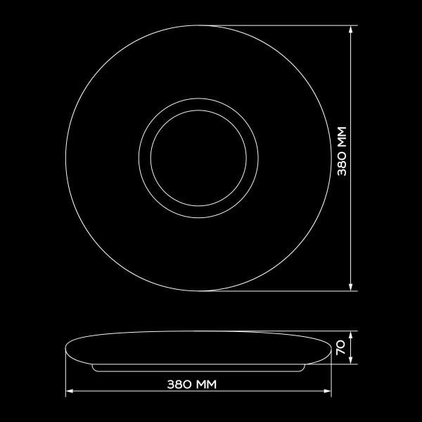 Накладной светильник Biom SMART 220V 50W 3000-6000K 3800Lm IP20 Матовый (Frosted) (SML-R07-50/2), 100020985